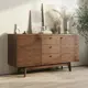 Комод Puzzlemebel Соты 3 ящика 142.2x40x82.5 см ЛДСП цвет коричневый