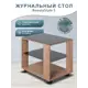 Стол прямоугольный Мебелик 65x45x56.6 см коричневый