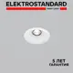 Светильник точечный встраиваемый светодиодный Elektrostandard 25081/LED Osti под отверстие 76 мм 1 м² цвет белый