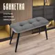 Пуф вельвет Ami Амели 310531409 77x45 см, цвет темно-серый