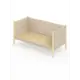 Кровать Solarius Тахта сплошное основание tahta-obiv-spin-beg90-190van-full 100 x 101 x 200 см дерево цвет бежевый/ванильный