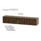 Полка Furnistyle 11705 160x30x32 см ЛДСП цвет дуб сонома, дуб коричневый табак