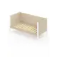 Кровать Solarius Тахта реечное основание tahta-obiv-spin-beg90-170bel 100 x 101 x 180 см дерево цвет бежевый/белый