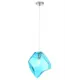 Светильник подвесной Crystal Lux Nuestro sp1 chrome-blue 1 лампа 2 м² цвет хром