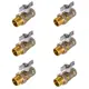 Кран шаровой с американкой прямой СТМ CWAFM012K06 DN15 PN30 1/2" НР-ВР латунь ручка бабочка