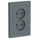 Розетка встраиваемая Systeme electric Серия отсутствует ATN000722 цвет серый
