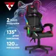 Кресло Stool group Druid 71x127x71 см эко кожа цвет черный