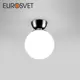 Светильник настенно-потолочный EUROSVET a062582 Bubble 1 лампа 2 м² цвет белый матовый/черный блестящий