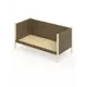 Кровать Solarius Тахта сплошное основание kor80-190van-full 90 x 101 x 200 см дерево цвет коричневый, ванильный