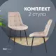 Комплект кухонных стульев 2 стула Стул груп Флексnew 47х87х59 см рогожка цвет зеленый