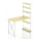 Стол Solarius loft с 5 полками столешница 40 мм 80x145x100 см крестообразные ножки сосна цвет ванильный