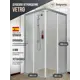 Душевой уголок Belgranio Vetro BR0000057861 квадрат 80x80см хромированный профиль эффект стекла прозрачный