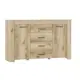Комод Црк-крм.01-50 3 ящика 140x38x87.4 см ЛДСП цвет kraft