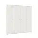 Шкаф распашной Клик мебель 196.3x209x50.6 см ЛДСП цвет белый