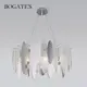 Подвесная люстра с фактурным стеклом BOGATE'S 324/8 хром