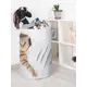 Корзина для хранения Joyarty Кот с царапиной 40x60x40 см войлок цвет белый/бежевый/серый