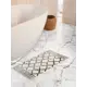 Коврик для ванной комнаты Arya Home Collection 8680943078605 100x60см цвет серый серебристый