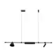 Люстра подвесная светодиодная Kink light Ристо 07616-115l.19 2 м² нейтральный белый свет цвет черный