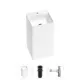 Напольная раковина отдельностоящая Wellsee Pure BY Wellsee 20213271R размер 45x45x85 см, с донным клапаном и сифоном