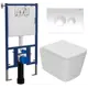 Комплект инсталляция с унитазом Bauedge 4501-7310-BS0001-HQ цвет белый сиденье микролифт