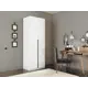 Шкаф распашной Мебельная компания е1 LCKSb_SH_800_B 81x220x52.5 см ЛДСП цвет белый снег