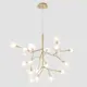 Светильник подвесной Crystal lux Sole Cu_3021_220 20 ламп 17 м² цвет золото