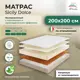 Матрас All'perrino Sicily Dolce Sic24/200/200Dl 200x200x24 см беспружинный 2-спальный