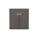 Выключатель встраиваемый Kranz Strong KR-78-0714-6 2 клавиши с подсветкой цвет графит