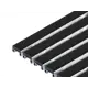 Придверная решетка Сититоп Эконом резина 120x80 см алюминиевая