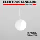 Светильник подвесной Elektrostandard a060343 1 лампа 3 м² цвет белый
