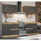 Кухонный гарнитур Simaland Диана 200x82x60 см МДФ цвет дуб крафт золотой