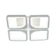 Люстра потолочная Escada 10220/4led 61w с пультом управления 16 м² теплый белый (желтый) свет цвет белый