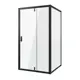 Душевая перегородка Niagara NG-83-11AB-A100B 110x100см черный профиль