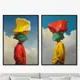 Набор картин Artnomore Vibe collection Homo novus 2024г. AR-777000488 75x105 см 2 шт