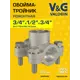 Седелка V&G Valogin 3/4"x1/2"x20 мм ВР латунь VG-204302