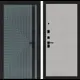 Входная дверь Labirintdoors Кредор П13 левый 205x88см цвет серо-зеленый с патиной/грей софт