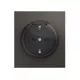 Розетка встраиваемая Kranz Strong KR-78-0702-6 с заземлением шторками и крышкой цвет графит