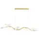 Люстра подвесная Crystal Lux Colibri sp4 gold 4 лампы 7 м² цвет золото