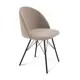 Стул Sheffilton 9023012111 49x80x49 см велюр цвет Черный