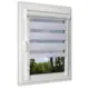 Рулонная штора день/ночь Унистайл LKRZSERI080175, 80x175 см, серый
