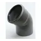 Отвод канализационный малошумный Flextron 110 мм 45° полипропилен 3 шт