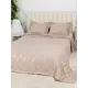 Покрывало ТК Багира Luxury 2 наволочки 50х70Песочный 230x250 см бархат цвет бежевый