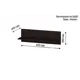 Полка Furnistyle 80x25x20 см ЛДСП цвет венге