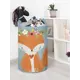 Корзина для хранения Joyarty Скромная лисичка 40x60x40 см войлок цвет голубой/оранжевый