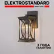 Светильник настенный уличный Elektrostandard GL 1026D Spica 60 Вт IP33 цвет черное золото