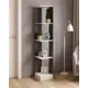 Стеллаж с полками Микон 35x176.6x35 см нагрузка до 3 кг ЛДСП цвет белый/графит