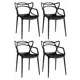Стул Hesby Hsbi_d812_black_4 47x83x52 см пластик цвет черный