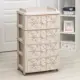 Комод Альтернатива 3627330 4 ящика пластик цвет бежевый