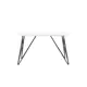 Кухонный стол прямоугольный Stool group 140x140 см стекло цвет белый, стекло