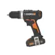 Дрель-шуруповерт аккумуляторная ударная Worx WX370, 20 В Li-Ion 2x2 Ач